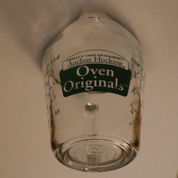 Anchor Hocking Oven Originals - 1/4 Litre - 1 Cup - Green Marking MEASURING CUP - Picture 5 of 8